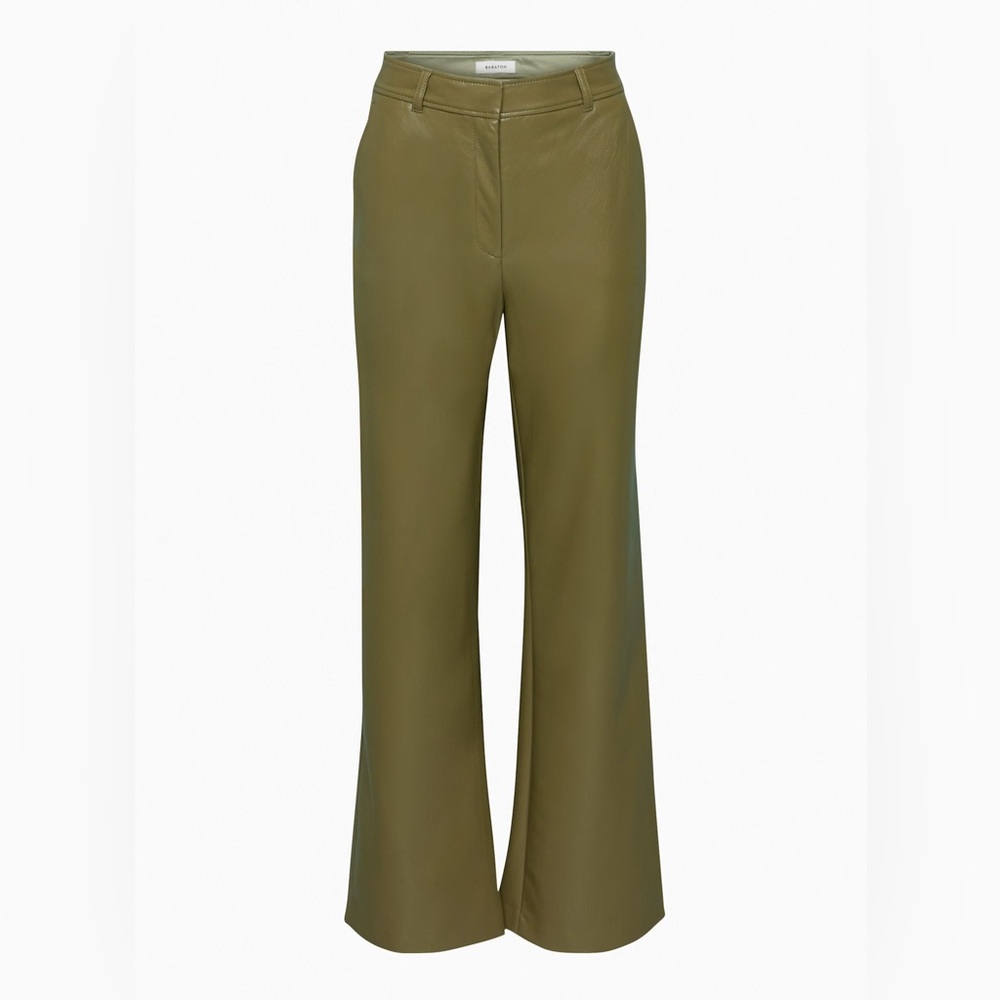 Aritzia Vegan Leather High-Waisted Pants